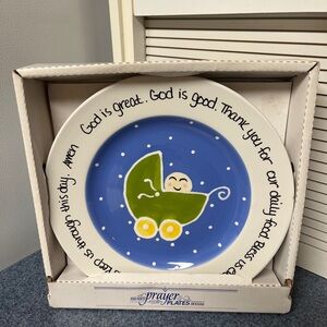 Dickson Baby Prayer Plate by London Edwards "God Is Great" Baby Buggy